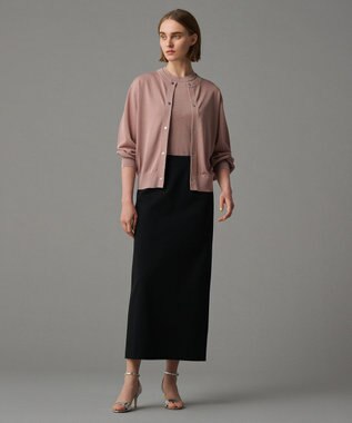 uncrave 【接触冷感・UVカット】ダブルフェイスジャージー スカート（uncrave STANDARD） ブラック