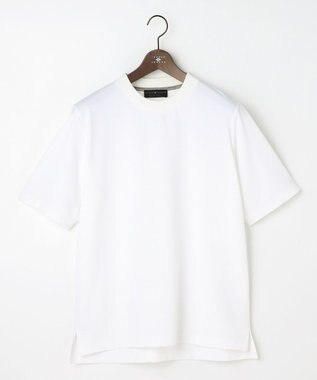 JOSEPH ABBOUD 【【イタリア素材/清涼】】ジャージーサッカー Tシャツ ホワイト系