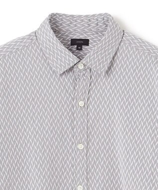 JOSEPH HOMME アロージャガードストレッチ　レギュラーカラーシャツ ライトグレー系