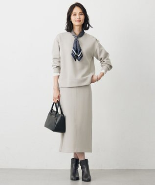 J.PRESS LADIES ダンボールジャージー プルオーバー グレージュ系