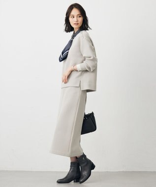 J.PRESS LADIES ダンボールジャージー プルオーバー グレージュ系