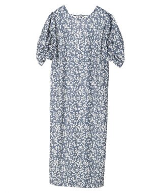 Green Parks ・ＲＡＹ　ＣＡＳＳＩＮ　フラワーｐｔナローワンピース Blue