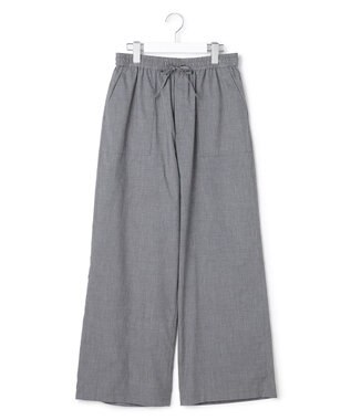 23区 L 【SLOW/一部店舗限定】ライトタンブラータフタ ワイド パンツ ライトグレー系