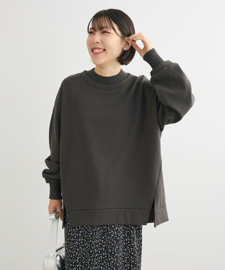Green Parks リブドッキング裏起毛プルオーバー