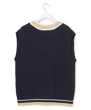 J.PRESS YORK STREET 【UNISEX】チルデンニット ベスト ネイビー系