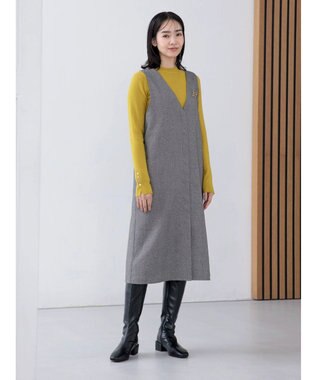 Green Parks ・ｍｉｎｉａ　ローヒールストレッチロングブーツ Black