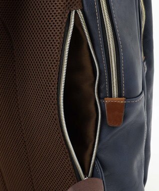 UNBILLION Otias アンティーク仕上げタイプ合皮スクエアバックパック ブルー