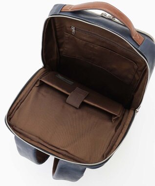 UNBILLION Otias アンティーク仕上げタイプ合皮スクエアバックパック ブルー