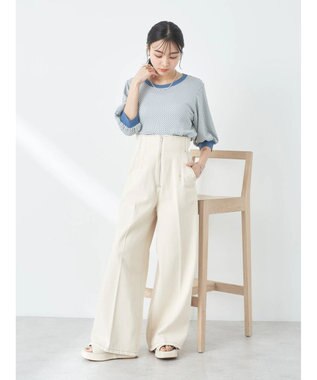 earth music&ecology ギンガムパフＴＥＥ Mint