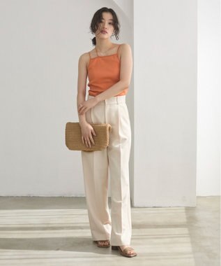 WEGO 【ANGIE VINTAGE/SMLサイズ展開】ストラップカップ付きベアキャミソール オレンジ