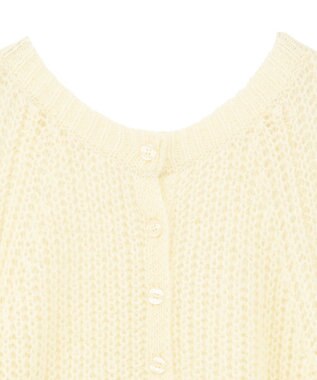 AMERICAN HOLIC 【2WAY】モヘヤ風甘編みカーディガン Ivory