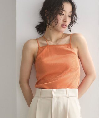 WEGO 【ANGIE VINTAGE/SMLサイズ展開】ストラップカップ付きベアキャミソール オレンジ