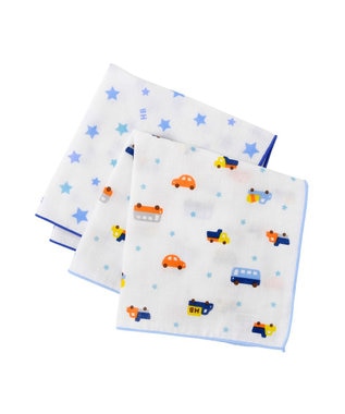 MIKI HOUSE HOT BISCUITS ガーゼハンカチ2枚組セット