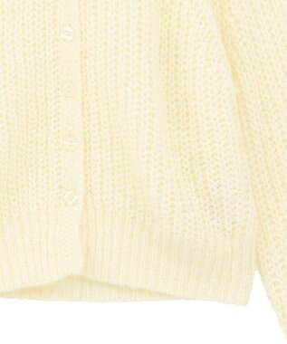 AMERICAN HOLIC 【2WAY】モヘヤ風甘編みカーディガン Ivory