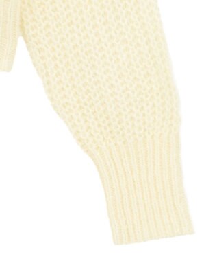 AMERICAN HOLIC 【2WAY】モヘヤ風甘編みカーディガン Ivory