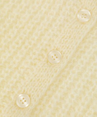 AMERICAN HOLIC 【2WAY】モヘヤ風甘編みカーディガン Ivory