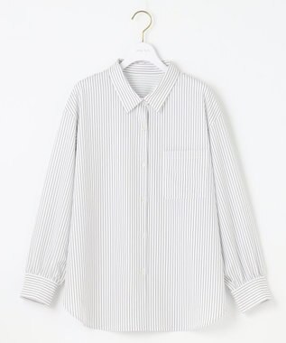 ANY SIS L 【接触冷感・UVカット】ラッシュガード シャツ グレーストライプ