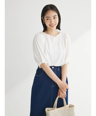 Green Parks 袖ボリュームカノコプルオーバー Off White