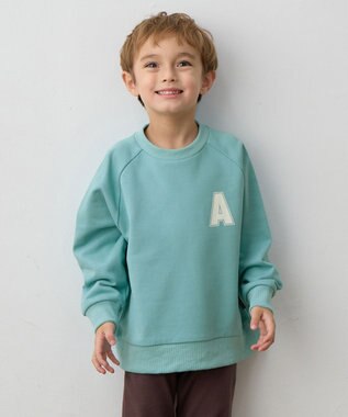 ANY KIDS ロゴプリント トレーナー