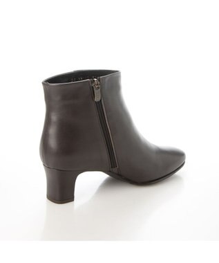 MODE ET JACOMO <D'ICI>ラウンドスクエアトゥショートブーツ ダークブラウン