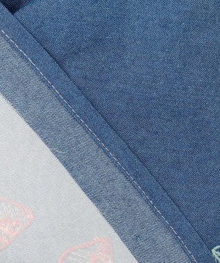 ANY KIDS 【チェリーベリーシリーズ】フルーツ 刺繍 ジャンパースカート ネイビー