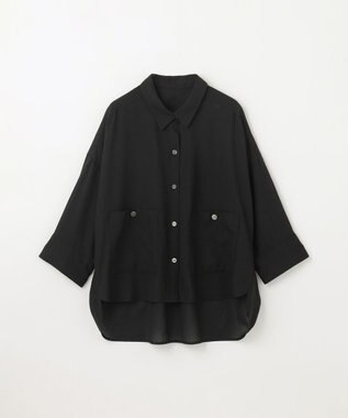 GRACE CONTINENTAL コクーンシルエットシャツ ブラック