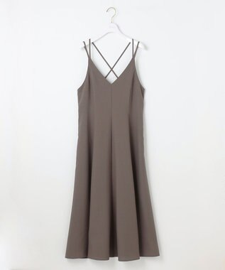 ANY SIS 【洗える】フレアキャミソール ワンピース モカグレー