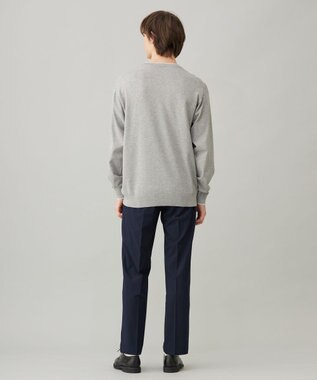 UNFILO MENS スタイリッシュ ニット プルオーバー グレー