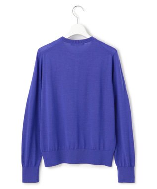 23区 S 【洗える】サステナブルウール ベーシック カーディガン ブルー系