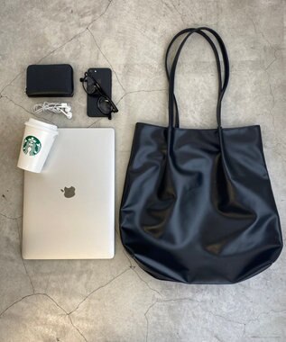 WEGO タックデザイントートバッグ ブラック