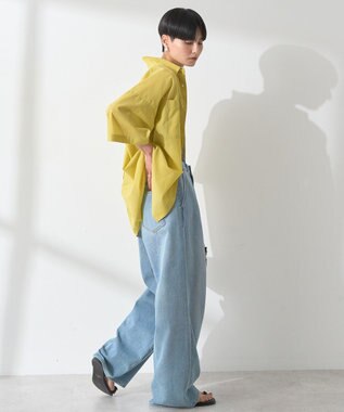 AMERICAN HOLIC イージーケア+接触冷感Wポケットオーバーシャツ Yellow