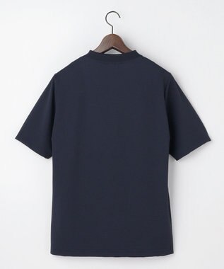 JOSEPH ABBOUD 【【イタリア素材/清涼】】ジャージーサッカー Tシャツ ネイビー系