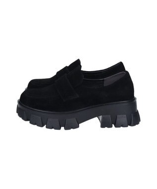 Bridget Birkin 【PARADIS COULEUR】防滑トラックソールローファー ブラックスウェード