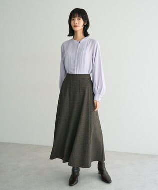 YECCA VECCA タックデザインブラウス Lavender