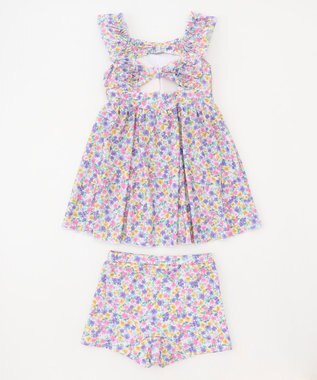 ANY KIDS 小花柄 セパレート水着 エクリュ