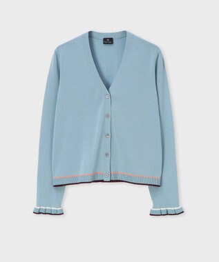 Paul Smith 【洗える】フレアスリーブ カーディガン ライトブルー