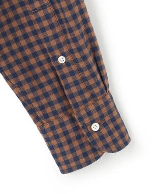 J.PRESS MEN 【WEB・一部店舗限定】フランネルギンガムチェックシャツ / B.D. ブラウン系3