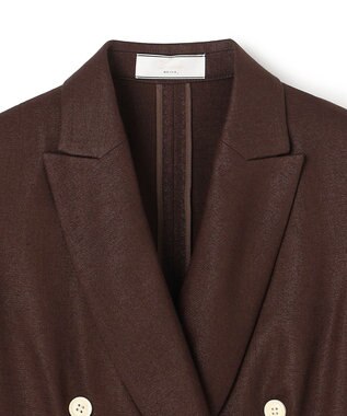 BEIGE， CAROLE / リネンライク ダブルジャケット Bordeaux