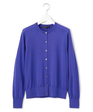 23区 S 【洗える】サステナブルウール ベーシック カーディガン ブルー系