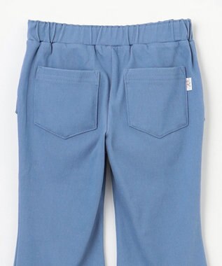 組曲 KIDS 【110-140㎝】フレアーデニムニット パンツ サックスブルー系