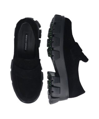 Bridget Birkin 【PARADIS COULEUR】防滑トラックソールローファー ブラックスウェード