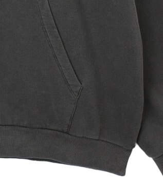 WEGO 【ユニセックス着用ITEM】ピグメントラメグラフィックプルパーカー スミクロ