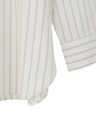 AMERICAN HOLIC 配色レギュラーカラーシャツ Stripe Beige