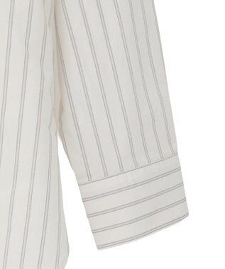 AMERICAN HOLIC 配色レギュラーカラーシャツ Stripe Beige