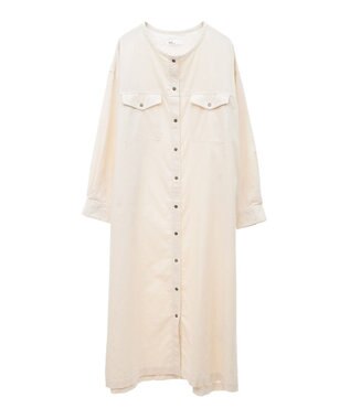 CRAFT STANDARD BOUTIQUE コーデュロイシャツワンピース Ivory