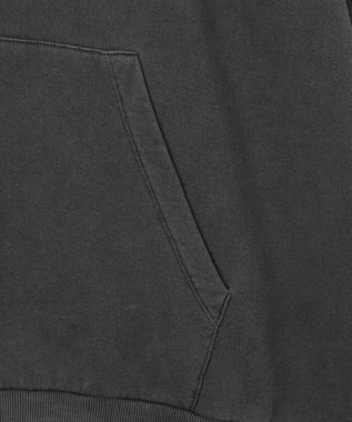 WEGO 【ユニセックス着用ITEM】ピグメントラメグラフィックプルパーカー スミクロ