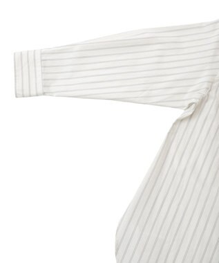 AMERICAN HOLIC 配色レギュラーカラーシャツ Stripe Beige