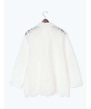 Te chichi ケミカルレースコットンジャケット オフホワイト