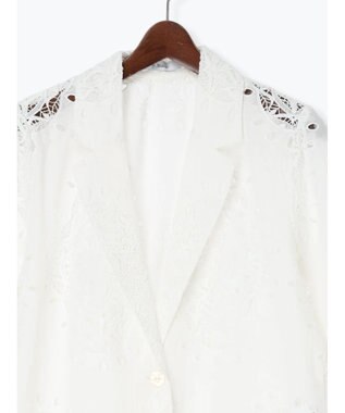 Te chichi ケミカルレースコットンジャケット オフホワイト