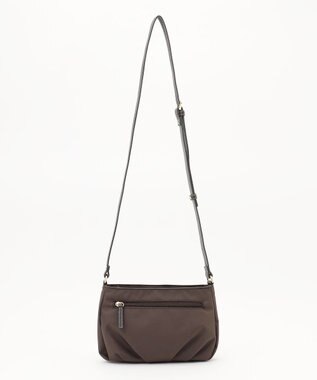 LA BAGAGERIE ポリエステルキャンバス　タックポシェット チョコ